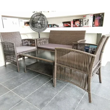 Baštenska garnitura 4-delna Cordoba braon -1 Baštenska garnitura 4-delna Cordoba braon -1