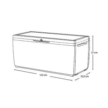Baštenska kutija za odlaganje Capri 305L braon CU 230404-3 Baštenska kutija za odlaganje Capri 305L braon CU 230404-3