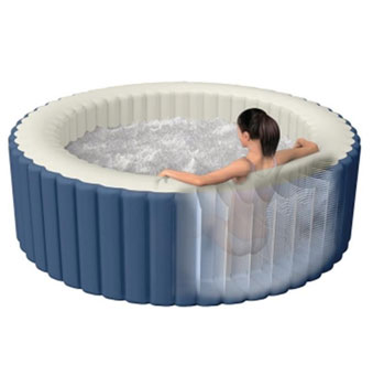 Jacuzzi bazen Intex sa grejačem za dvorište - plavi-3