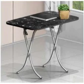 Alesta sklopivi sto 60x100 cm Crni mermer AL10028CM