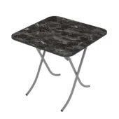Alesta sklopivi sto 70x70cm Crni mermer AL10033CM