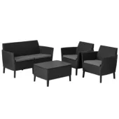 Curver baštenska garnitura Salemo Grafit