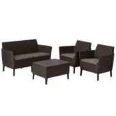 Curver baštenska garnitura Salemo Braon