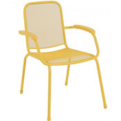 Baštenska metalna stolica Lopo - žuta 047119
