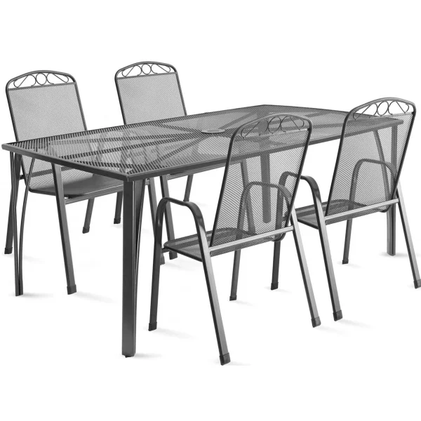 Fieldmann baštenska garnitura Mija sto + 4 stolice Fieldmann baštenska garnitura Mija sto + 4 stolice